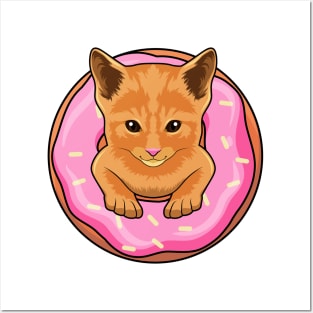 Cat with Donut Posters and Art